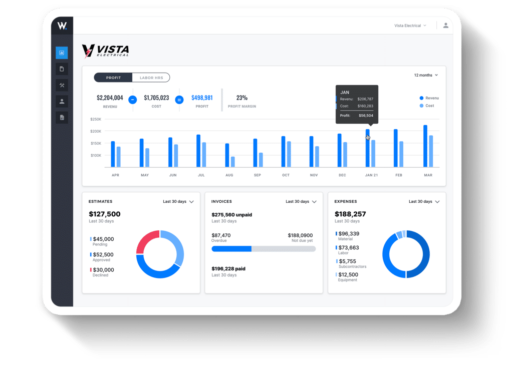 Construction Contractor Software from Werx makes managing your business easy!