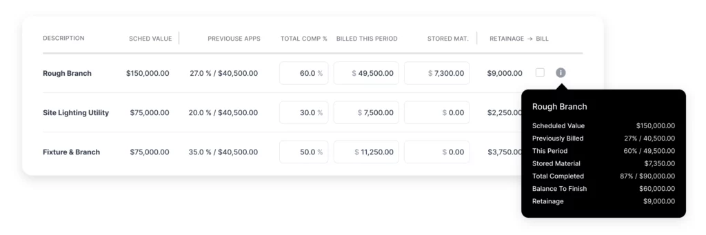 AIA Progress Billing